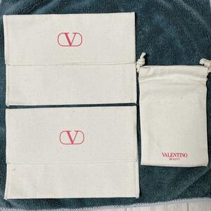 VALENTINO 布製ポーチ&巾着袋 3点セット