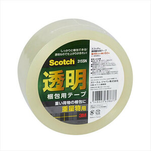 まとめ得 3M Scotch スコッチ 透明梱包用テープ 重量物梱包用 3M-315SN x [4個] /l