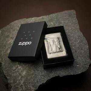 【 特別出品 】1円スタート 未使用 1999年 Marlboro Zippo マールボロ ジッポー BuffaloBone Relief plate Silver