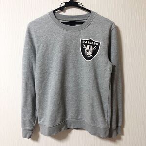 TEAM APPAREL RAIDERS レイダース トレーナー スウェット サイズ160 グレー アメフト アメリカンフットボール NFL