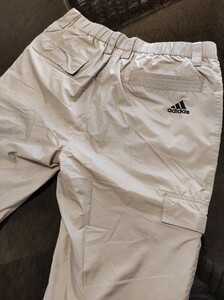 【訳あり処分品】アディダスゴルフ adidas GOLF ウインドパンツ　裏起毛　グレー　Mサイズ