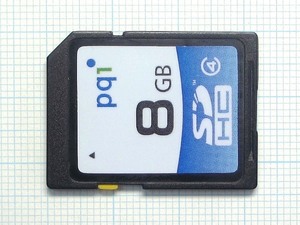 ★Ｐｑｉ ＳＤＨＣ メモリーカード ８GB 中古★送料６３円～ 