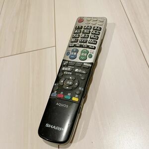 リモコン AQUOS シャープ テレビ テレビリモコン テレビ用リモコン アクオス SHARP 中古 動作未確認 H