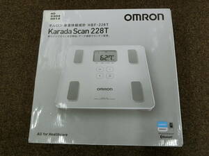 ♪♪36621♪未使用品 OMRON オムロン 体重体組成計 HBF-228T カラダスキャン 体重計 Bluetooth♪♪