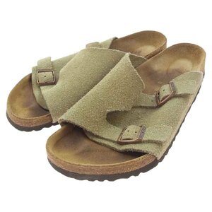 BIRKENSTOCK ビルケンシュトック ZURICH チューリッヒ スエード ダブルモンク サンダル ベージュ系 42【中古】