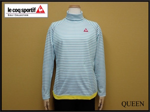 送料無料 le coq sportif GOLF ハイネックシャツ・L△ルコックゴルフ/レディース/タートルネック/23*4*4-7