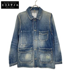 VISVIM ビズビム 0112105006013 12SS インディゴ RAFFIA COVERALL DAMAGED インディゴ 2 ジャケット デニム メンズ 中古