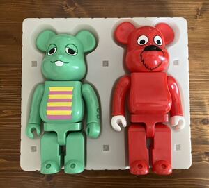 メディコムトイ ベアブリック ガチャピン ムック 2PACK MEDICOM TOY BE@RBRICK GACHAPIN MUKKU 400%