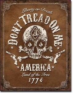 ブリキ看板 DONT TREAD ON ME - Black Jack 1787 ティンサインプレート サインボード アメリカン雑貨