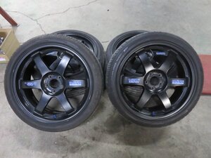 RAYS　レイズ　VOLK RACING　VR　TE37　18インチ　7.5J　＋48　5H　5穴　PCD100 4本セット 中古品 225/40R18 86 BRZ インプレッサ プリウス