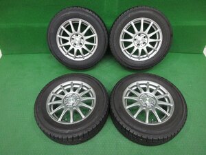 良品★WEDS RAVRION LUMIERE 15インチ 15×6J +43 100-5穴 2022年製/8分山★ヨコハマ/ICE GUARD IG52C 195/65R15 4本[プリウス/カローラ]