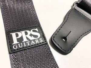 【PRS】ストラップ Paul Reed Smith ギター ベース ポール リード スミス 高級 ダークグレー 黒 布製 美品