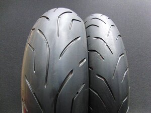 【送料無料★ ※沖縄・離島を除く】中古前後セット!ブリヂストン◎S20. 120/70ZR17. 180/55ZR17. TR015:24065