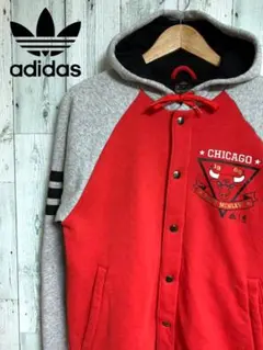 【未使用】●BULLSファン必見！！●adidas フード付ジャケット Mサイズ