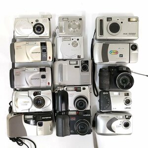 Fujifilm , Toshiba , Casio , Olympus , Ricoh コンパクトデジタル 15点セット まとめ ●ジャンク品 [8945TMC]