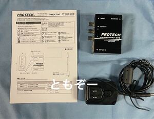 protech VHD200 1入力2分配HD-SDI分配器 中古　動作確認済　DDA