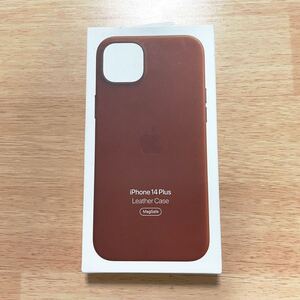 ★★新品★★Apple アップル 純正 iPhone 14 Plus レザーケース・アンバー 84B30