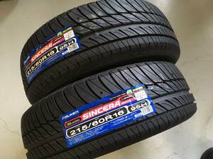 ★t-k058-3-7 215/60R16 ファルケン シンセラ WG713 新古品 2本セット♪ 2008年製