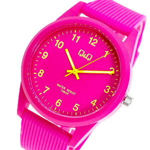 【新品】シチズン CITIZEN 腕時計 メンズ レディース VS40-009 Q&Q クォーツ ピンク