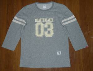 【美品】BEDWIN FOOTBALL T "JACKSON" GRAY 2 