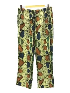 WACKO MARIA◆WACKO MARIA ワコマリア/ボトム/XL/マルチカラー/22AW PYTHON VELVET PANTS