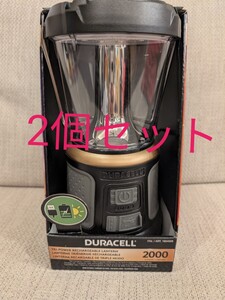 【2個セット】デュラセル 2000ルーメンマルチ LEDソーラーランタン　キャンプ　防災　