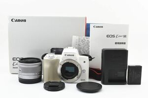 #y1★極上美品★ Canon キャノン EOS Kiss M EF-M 15-45mm 1度使用のみ