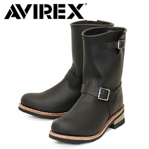 AVIREX (アヴィレックス) AV2230 HORNET HIGH ホーネットハイ エンジニアブーツ BLACK US7.5-約25.5cm