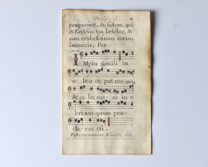 18世紀 フランス 手描きの楽譜 B アンティーク