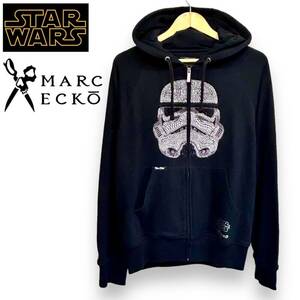 MARCECKO×STARWARS ラインストーン ジップアップ パーカー