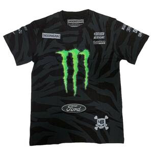 Hoonigan MONSTER ENERGY モンスターエナジー hoonicorn Gym7 スポンサー Tシャツ（ブラック）(S)【並行輸入品】