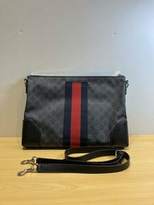 【ITH89H9MCUT8】GUCCI グッチ GG スプリーム キャンバス ショルダーバッグ 474139 ブラック