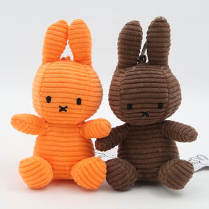 美品 BON TON TOYS ボントントイズ nijntje miffy ミッフィーちゃん チャーム 2点 オレンジ ブラウン HY1204