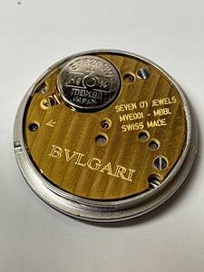 【可動品】BVLGARI ブルガリ クォーツ ムーブメント Cal.MVE001-MBBL 風防付き【現状】№64330