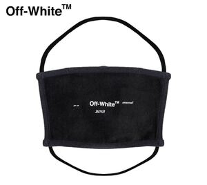 ★送料無料★新品★Off-White(オフホワイト)/フェイスマスク/ユニセックス/男女兼用 /ブラック×ホワイト/ブランドロゴ