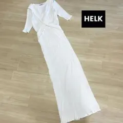 HELK　クロスデザイン　リブワンピース