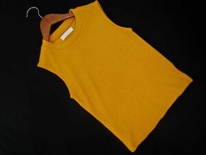 ネコポスOK CECIL McBEE セシルマクビー ノースリーブ カットソー sizeM/マスタード ■◆ ☆ eea9 レディース