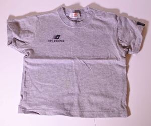 New Balance ニューバランス ベビー服 Tシャツ 半袖 90サイズ グレー ngymtko k②h0224