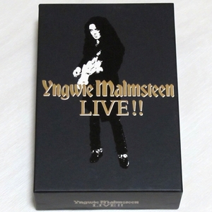 ◇ イングヴェイ・マルムスティーン Yngwie Malmsteen ライヴ!! LIVE!! 初回限定 BOXセット 3枚組 + VHS 日本盤 PCCY-01279 新品同様 ◇