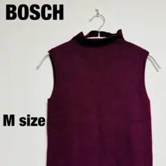 ボッシュ BOSCH パープル ノースリーブ セーター Mサイズ ボルドー