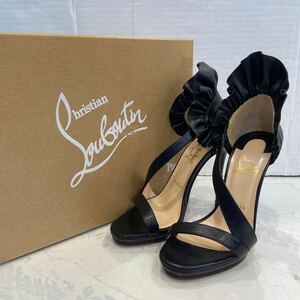 【Christian Louboutin クリスチャンルブタン】COLANKLE 120 NAPPA SHINY ヒールパンプス イタリア製 37 ブラック レザー 2403oki M