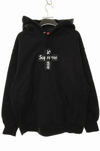 シュプリーム SUPREME 20AW CROSS BOX LOGO HOODED SWEATSHIRT M クロス ボックス ロゴ フーデッド スウェット パーカー ブラック ☆AA★24