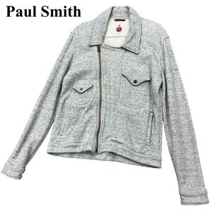 ポールスミス RED EAR ライダース ブルゾン グレー メンズ Paul Smith レッドイヤー ジップアップ アウター Mサイズ 長袖 ジャケット