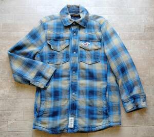 ★即決★HOLLISTER・ホリスター★シャツジャケット・flannel shirt jacket★フランネルM★グリーン系VINTAGE中古★アメカジUSAビンテージ 