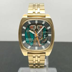 【有償修理保証付/稼働品 WORKING/動画あり】BULOVA ACCUTRON Spaceview/ブローバ アキュトロン スペースビュー/スケルトン/音叉時計/214