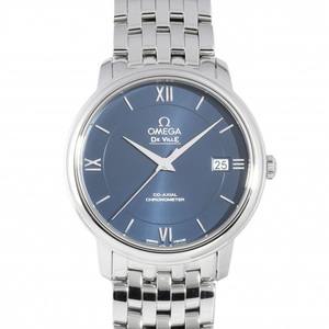 オメガ OMEGA デ・ヴィル コーアクシャル クロノメーター 424.10.37.20.03.001 ブルー文字盤 新品 腕時計 メンズ