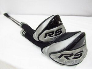 PRGR RS 3ut 5w プロギア 2本セット Balance D-1 フレックス SR ヘッドカバー付き 中古品 ◆9216