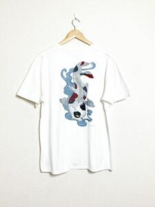 グラニフ × 石黒亜矢子 猫面魚 Tシャツ コピーライト 両面 大判 プリント XL ビッグサイズ ホワイト 白 コラボ 化け猫 猫