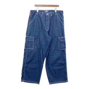 Tap Water×Wrangler 23AW ワイドデニムパンツ ジーンズ メンズ Lサイズ インディゴ タップウォーター ラングラー ボトム DM12748■