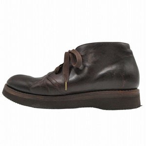 19SS ビズビム VISVIM ISDT BOOTS-FOLK F.I.L. EXCLUSIVE レザー チャッカ ブーツ シューズ ロゴパッチ プレーントゥ Vibram ビブラム